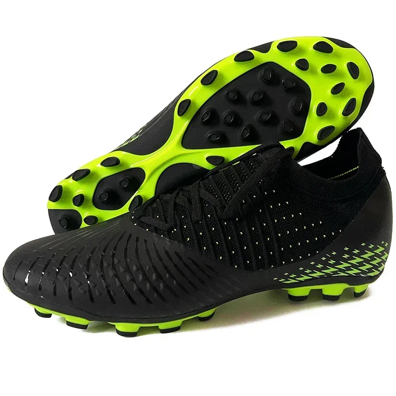 Men Soccer Cleats Shoes Long Spikes Football Boots Non Slip Turf Indoor Training Sports Futsal Shoes Match Professional Sneakers